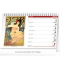 Stolní kalendář Alfons Mucha 2020