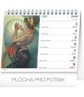 Stolní kalendář Alfons Mucha 2020