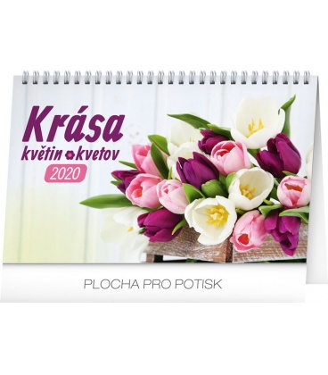 Table calendar Flowers 2020