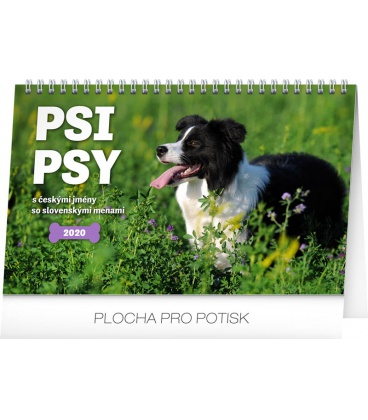 Stolní kalendář Psi – Psy CZ/SK 2020