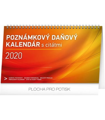 Tischkalender Weekly planner with quotes SK 2020