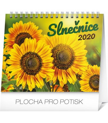 Table calendar Sunflower planner with quotes SK 2020