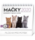 Stolní kalendář Mačky – s menami mačiek SK 2020