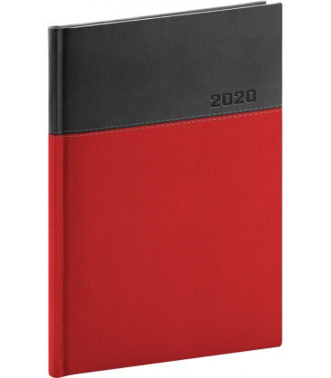 Daily diary A5 Dado red, black 2020