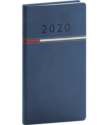Pocket-Wochentagebuch-Terminplaner Tomy blau 2020