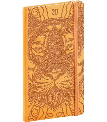 Weekly pocket diary Vivella Special - yellow - Tiger 2020