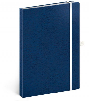 Notizbuch A5 Vivella Classic punktiert blau, weiss 2020
