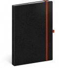 Notizbuch A5 Vivella Classic liniert schwarz, orange 2020