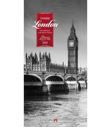 Wandkalender Swinging London - Literaturkalender 2020
