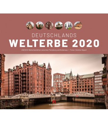 Nástěnný kalendář Světové dědictví Německa - památky UNESCO / Deutschlands Welterbe - UNES