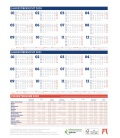 Nástěnný kalendář Amerika - týdenní plánovač / Amerika - Wochenplaner 2020