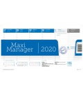 Table calendar Maximanager modrý 2020