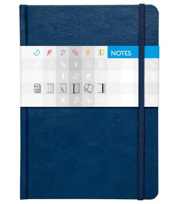 Notizbuch A5 Saturn liniert blau 2020
