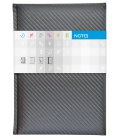 Notepad A5 Carbon lined silver 2020