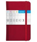 Notepad pocket Saturn  lined red 2020