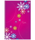 Notepad A4 with spiral Daisy - squared purple 2020