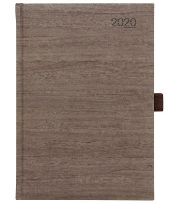 Tagebuch - Terminplaner A5 Wood braun SK 2020