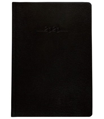 Leather diary B5 weekly Carus black SK 2020