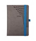 Daily Diary A5 721 "ELASTIC" Vivella grey, blue 2020