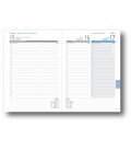 Tagebuch - Terminplaner A5 721 "ELASTIC" Vivella grau, blau 2020
