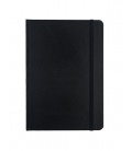 Notepad with rubber band A5 Balacron black 2020