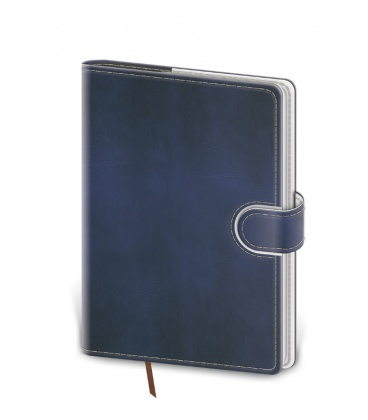 Notes - Zápisník Flip A5 čistý modrá, bílá 2020