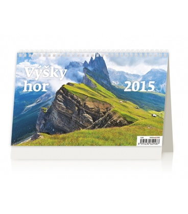 Stolní kalendář Výšky hor 2015