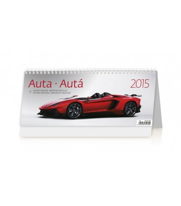 Stolní kalendář Auta/Autá 2015