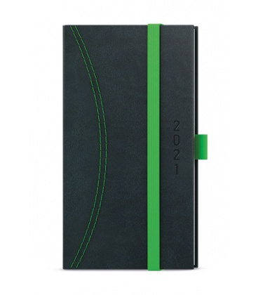 Weekly Pocket Diary - Jakub - Nero black, green 2021