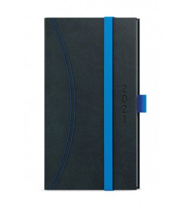 Weekly Pocket Diary - Jakub - Nero black, blue 2021