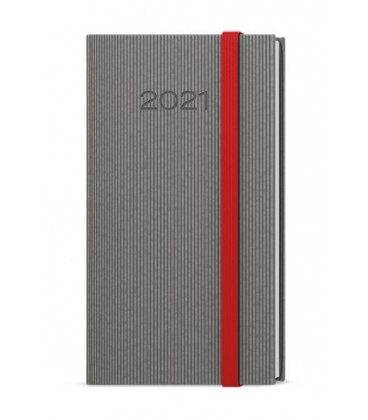 Weekly Pocket Diary - Jakub - vigo grey, red 2021