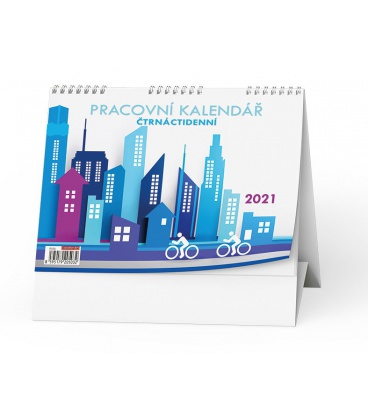Stolní kalendář Pracovní kalendář Čtrnáctidenní 2021