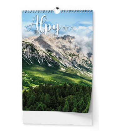 Nástěnný kalendář Alpy - A3 2021