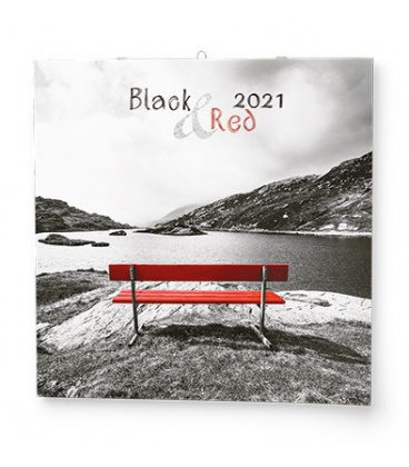 Wall calendar note Black&Red  2021