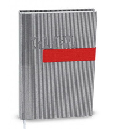 Notepad lined with a pocket A6 - vigo grey, red 2021