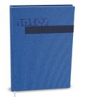 Notizbuch liniert mit tasche A5 - vigo blau, blau 2021