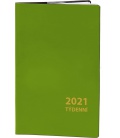 Pocket-Terminplaner vierzehntägig PVC - grün 2021