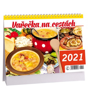 Stolní kalendář Vařečka na cestách 2021
