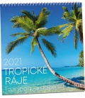 Nástěnný kalendář Tropické ráje 2021