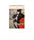 Nástěnný kalendář Montmartre (motiv na dřevěném materiálu) 2021