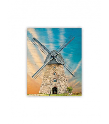 Wandkalender - Holzbild - Windmill 2021