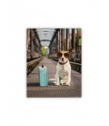 Wall calendar - Wooden picture - Dog 2021