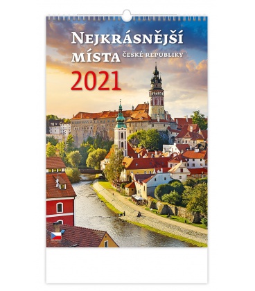 Nástěnný kalendář Nejkrásnější místa ČR 2021