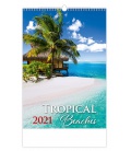 Nástěnný kalendář Tropical Beaches 2021