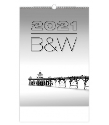 Wall calendar B & W 2021