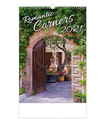 Wandkalender Romantic Corners 2021