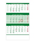 Wall calendar Green 3 monthly / Tříměsíční zelený 2021