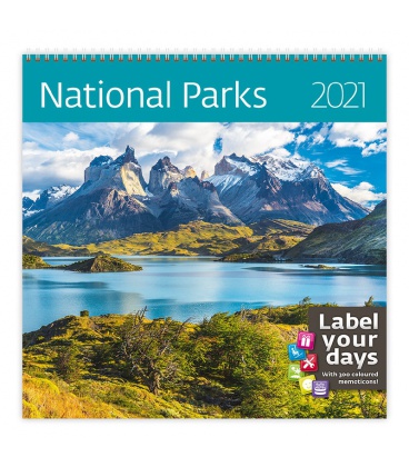 Wandkalender National Parks 2021