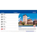 Stolní kalendář Křížem krážem Českou republikou 2021