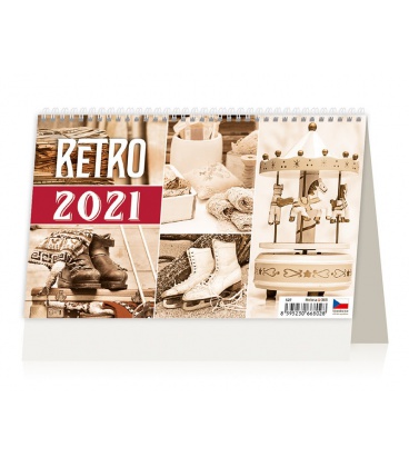 Stolní kalendář Retro 2021
